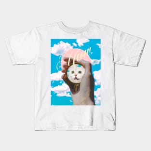 Meow // Cat Transformation Kids T-Shirt